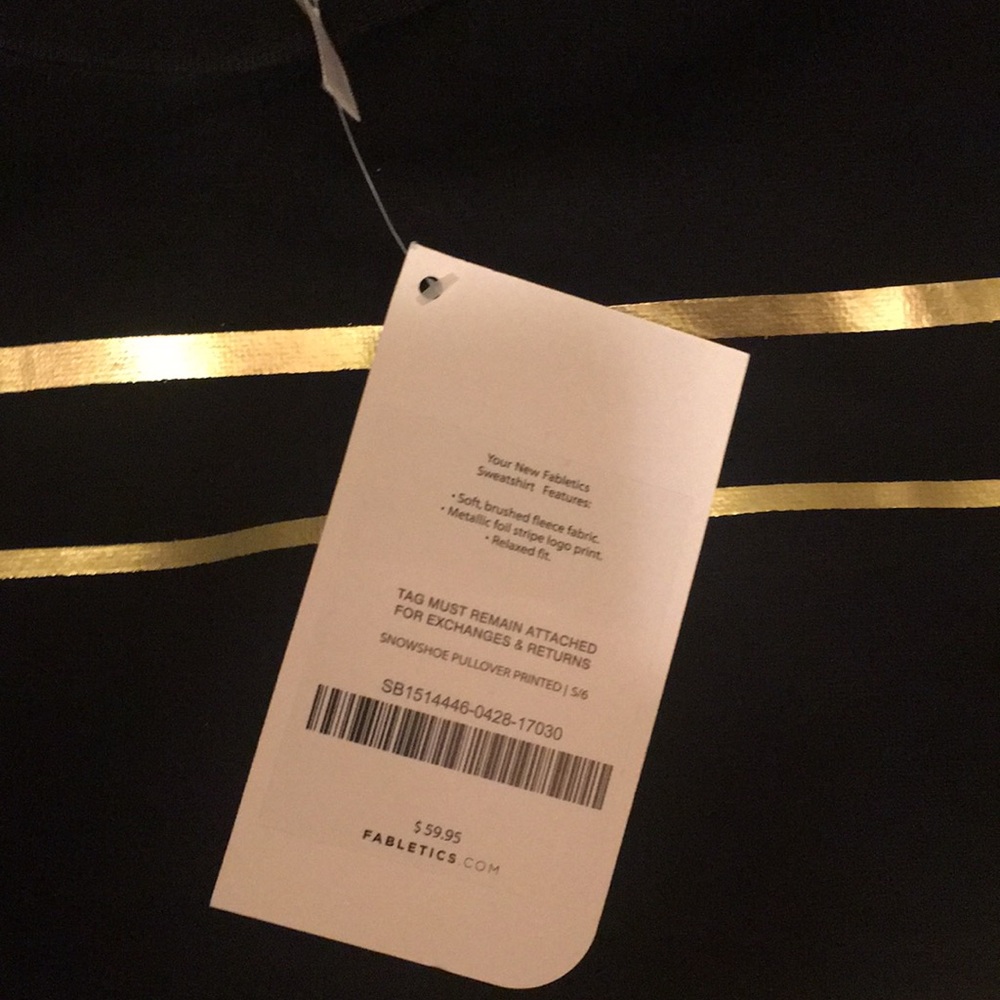 Fabletics snowshoe crew neck pullover sweatshirt - Picture 6 of 8